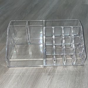 Lucite makeup organizer